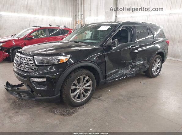 1FMSK8FH4NGA29476 2022 FORD EXPLORER Dark Blue Առջևի ձախ երեք քառորդ տեսարան