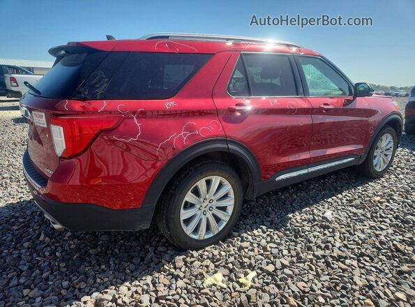 1FMSK8FH4NGA81934 2022 FORD EXPLORER Maroon Rear right
