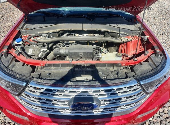 1FMSK8FH4NGA81934 2022 FORD EXPLORER Maroon Rear interior view
