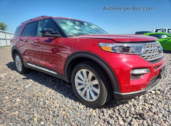 1FMSK8FH4NGA81934 2022 FORD EXPLORER Maroon Front right