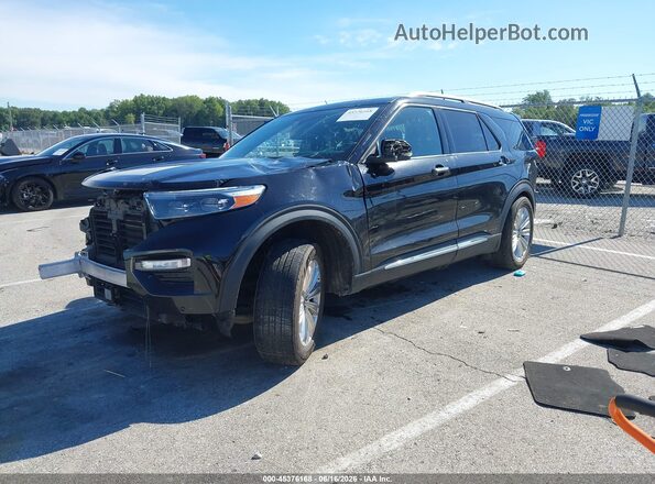 1FMSK8FH5LGC00555 2020 FORD EXPLORER Black წინა მარცხენა ხედი სამი მეოთხედიდან