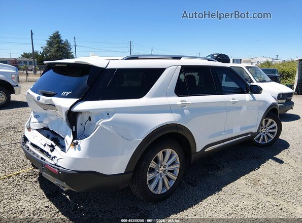1FMSK8FH5MGA13236 2021 FORD EXPLORER White Задня права чверть