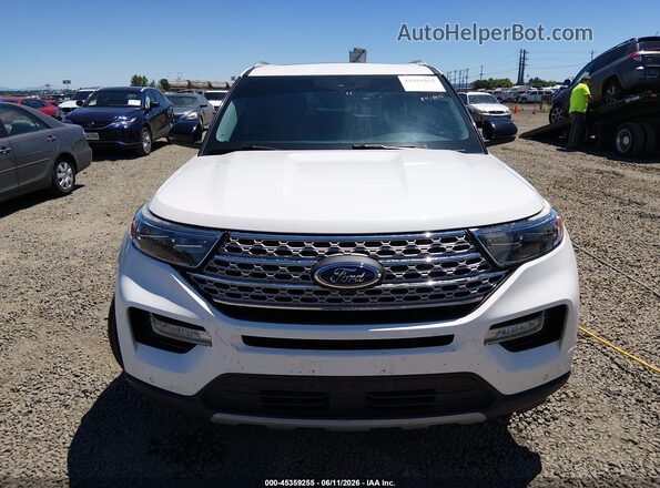 1FMSK8FH5MGA13236 2021 FORD EXPLORER White Вид задньої частини салону