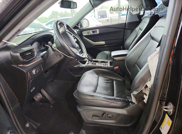1FMSK8FH5MGB32159 2021 FORD EXPLORER Black წინა სალონის ხედი