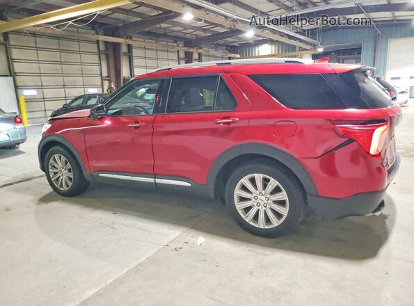 1FMSK8FH7LGD14301 2020 FORD EXPLORER Burgundy Tył lewy