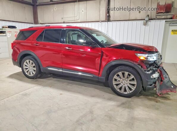 1FMSK8FH7LGD14301 2020 FORD EXPLORER Burgundy Przód prawy