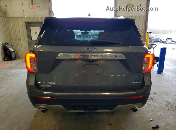 1FMSK8FH7NGA43761 2022 FORD EXPLORER Gray Вид ззаду