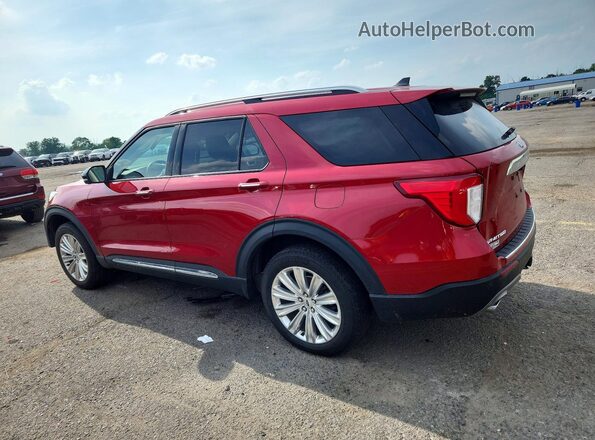 1FMSK8FH7NGA85217 2022 FORD EXPLORER Red Trasero izquierdo
