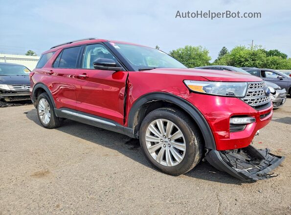 1FMSK8FH7NGA85217 2022 FORD EXPLORER Red Delantero derecho