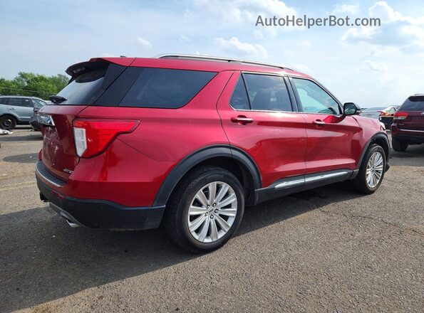 1FMSK8FH7NGA85217 2022 FORD EXPLORER Red Trasero derecho