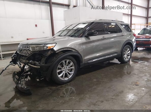 1FMSK8FH8LGA92447 2020 FORD EXPLORER Gray წინა მარცხენა ხედი სამი მეოთხედიდან