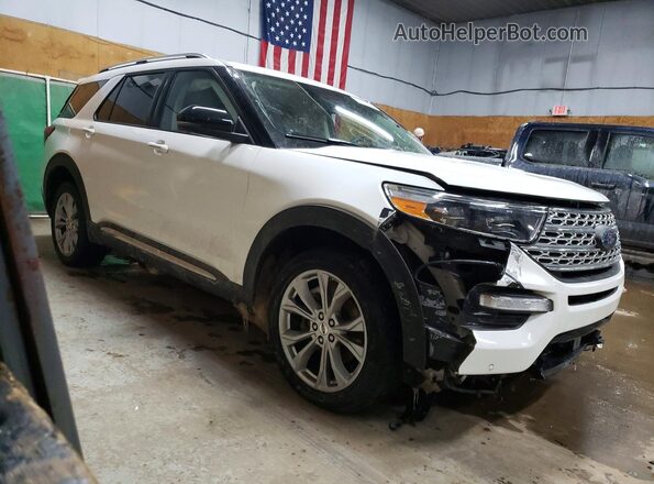 1FMSK8FH9MGC04321 2021 FORD EXPLORER White Front right