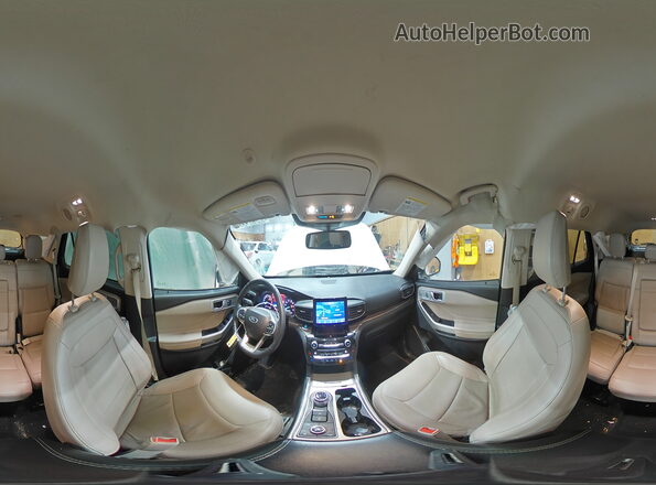 1FMSK8FH9MGC04321 2021 FORD EXPLORER White 360 interior view