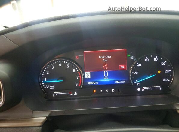 1FMSK8FH9NGA95537 2022 FORD EXPLORER Black Instrument cluster view