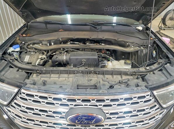 1FMSK8FH9NGA95537 2022 FORD EXPLORER Black Engine compartment view