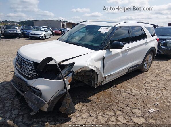 1FMSK8FHXLGD19301 2020 FORD EXPLORER White Przód lewy