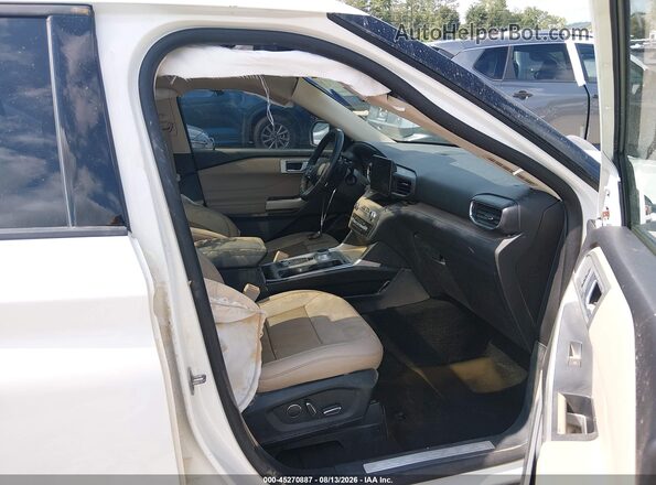 1FMSK8FHXLGD19301 2020 FORD EXPLORER White Widok wnętrza z przodu