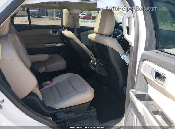 1FMSK8FHXLGD19301 2020 FORD EXPLORER White Widok naklejki z numerem VIN
