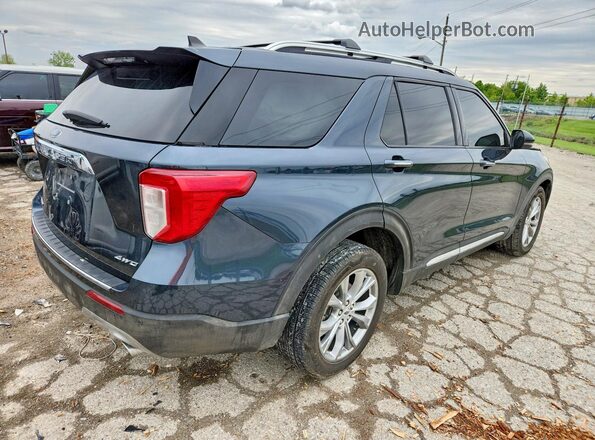 1FMSK8FHXNGA64393 2022 FORD EXPLORER Blue Rear right