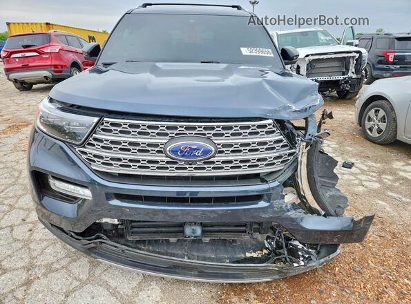 1FMSK8FHXNGA64393 2022 FORD EXPLORER Blue Front view