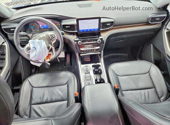1FMSK8FHXNGA64393 2022 FORD EXPLORER Blue Dashboard view