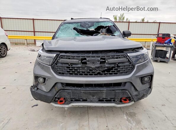 1FMSK8JH7NGA20973 2022 FORD EXPLORER Gray Vista frontal