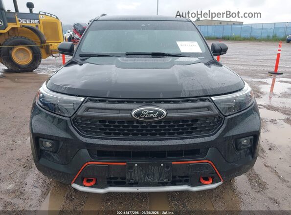 1FMSK8JH8RGA09776 2024 FORD EXPLORER Black Widok zestawu wskaźników
