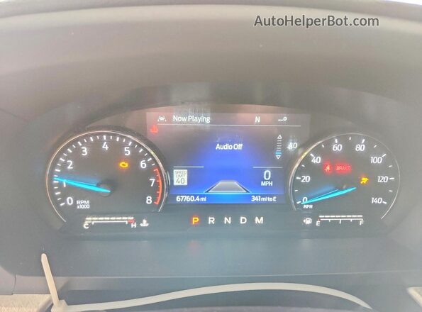 1FMSK8JH9NGC46190 2022 FORD EXPLORER Black Instrument cluster view