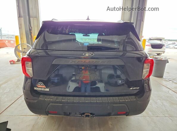 1FMSK8JH9NGC46190 2022 FORD EXPLORER Black Rear view