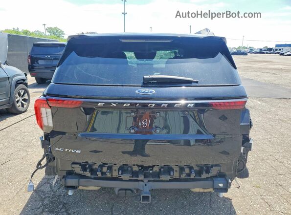 1FMUK7DH3SGA00181 2025 FORD EXPLORER Black Вид ззаду