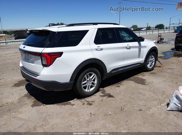 1FMUK7DH6SGA17640 2025 FORD EXPLORER Белый Задняя правая четверть