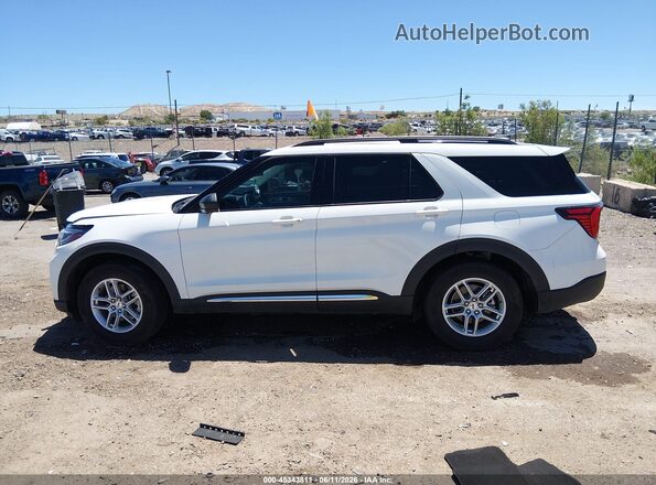 1FMUK7DH6SGA17640 2025 FORD EXPLORER Белый Панорамный вид салона 360°