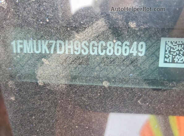 1FMUK7DH9SGC86649 2025 FORD EXPLORER Gray Vista del compartimento del motor