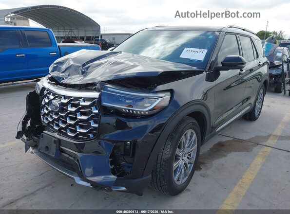1FMUK7HH9SGC83017 2025 FORD EXPLORER Черный Передняя левая четверть