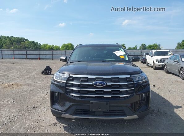 1FMUK8DH2SGA76478 2025 FORD EXPLORER Black ხელსაწყოთა პანელის ხედი