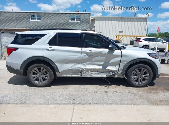 1FMUK8DH2SGC88040 2025 FORD EXPLORER White Սալոնի 360 աստիճան տեսք
