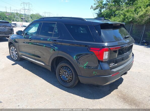 1FMUK8DH3SGA96285 2025 FORD EXPLORER Black უკანა მარცხენა