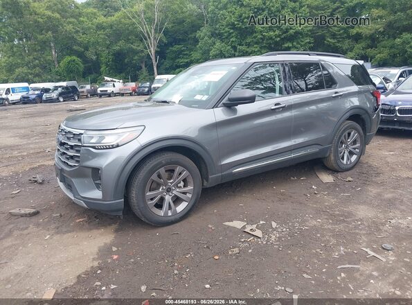 1FMUK8DH9SGC69615 2025 FORD EXPLORER Gray Առջևի ձախ երեք քառորդ տեսարան