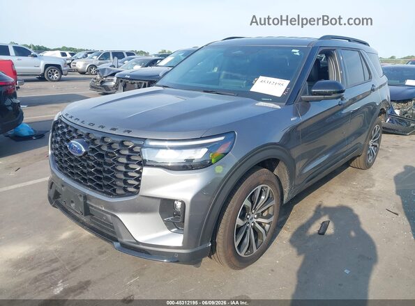 1FMUK8KH0SGC98682 2025 FORD EXPLORER Серый Передняя левая четверть