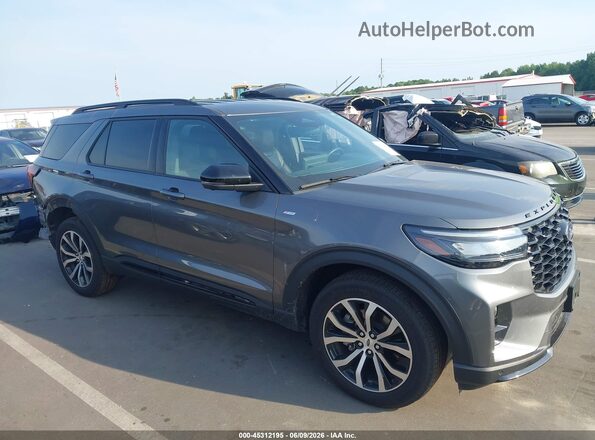 1FMUK8KH0SGC98682 2025 FORD EXPLORER Серый Панорамный вид салона 360°