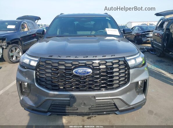 1FMUK8KH0SGC98682 2025 FORD EXPLORER Серый Вид задней части салона