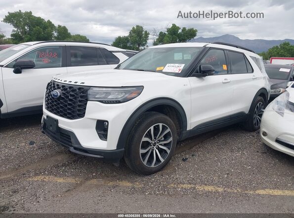 1FMUK8KH2SGA60008 2025 FORD EXPLORER White Передня ліва чверть
