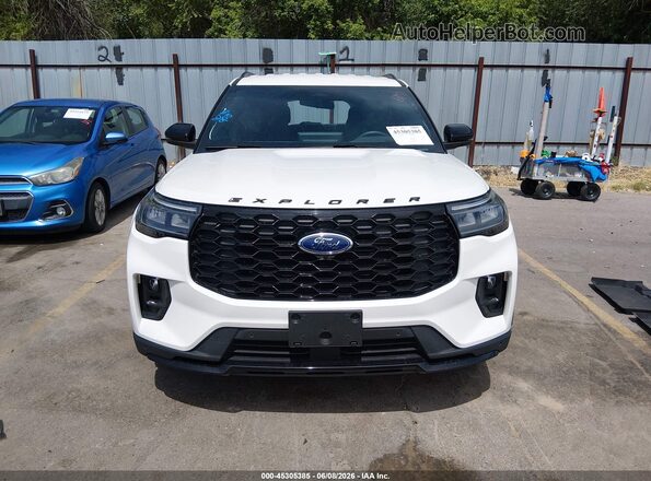 1FMUK8KH2SGA60008 2025 FORD EXPLORER White Вид щитка приладів