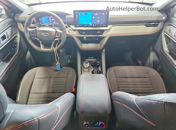 1FMUK8KH2SGC27242 2025 FORD EXPLORER Угольный Вид панели приборов
