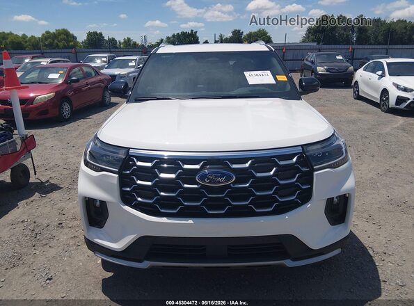 1FMWK7HC2SGA77616 2025 FORD EXPLORER White Vista interior trasera