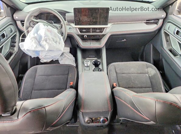 1FMWK8GC2SGA30416 2025 FORD EXPLORER Black Dashboard view