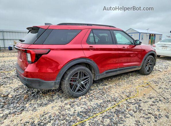1FMWK8GC6SGC20610 2025 FORD EXPLORER Red უკანა მარჯვენა