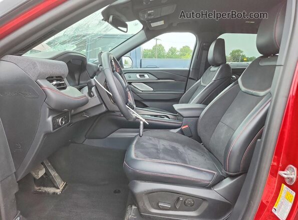 1FMWK8GC6SGC20610 2025 FORD EXPLORER Red წინა სალონის ხედი