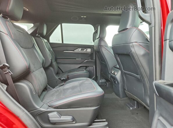 1FMWK8GC6SGC20610 2025 FORD EXPLORER Red უკანა სავარძლების ხედი