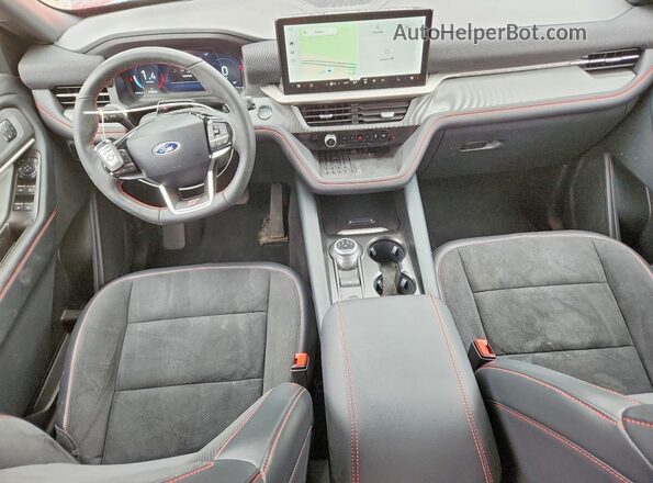 1FMWK8GC6SGC20610 2025 FORD EXPLORER Red წინა პანელის ხედი